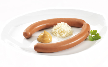 .. frankfurter wrstel mit senf und kren